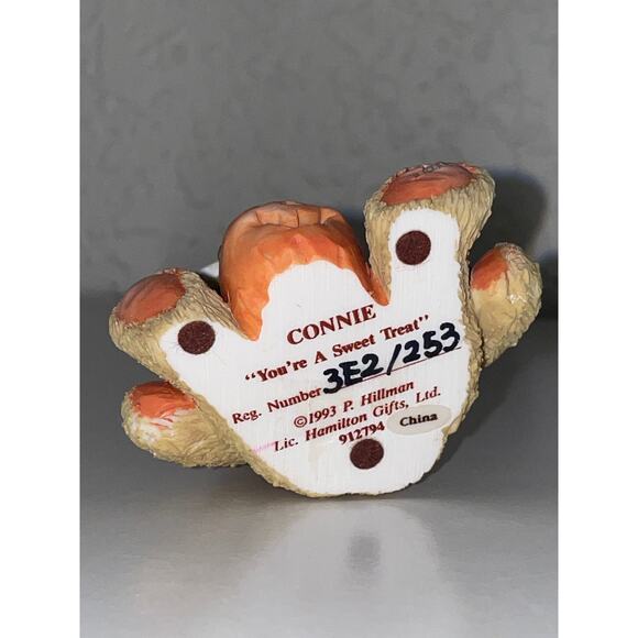 Cherished Teddies - 1993- CONNIE - Avon Exclusive Figurine- Vintage 3" - Picture 5 of 5